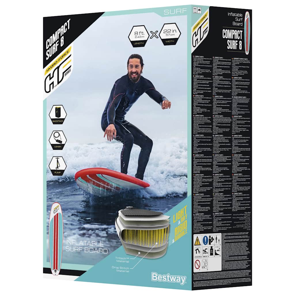 Stand Up Paddleboard Hydro-Force Compact Surf 8 243x57x7 cm