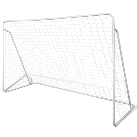 Voetbalgoals 2 st 240x90x150 cm staal