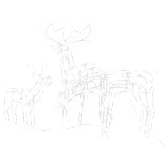 3-delige Kerstverlichting rendieren 229 LED's