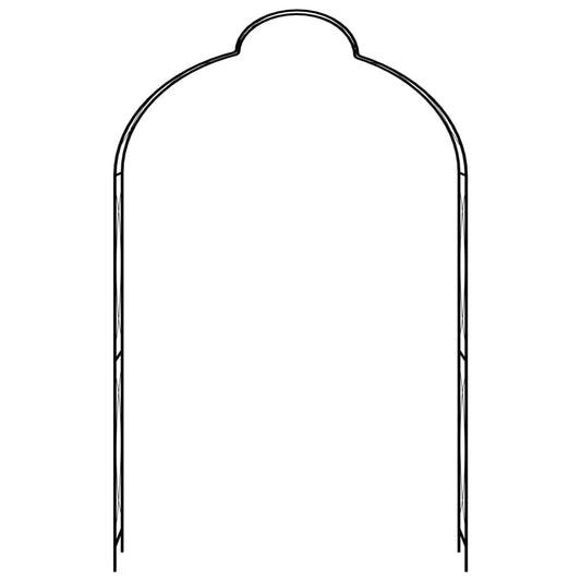 Tuinboog 150X34X240 Cm Ijzer Zwart