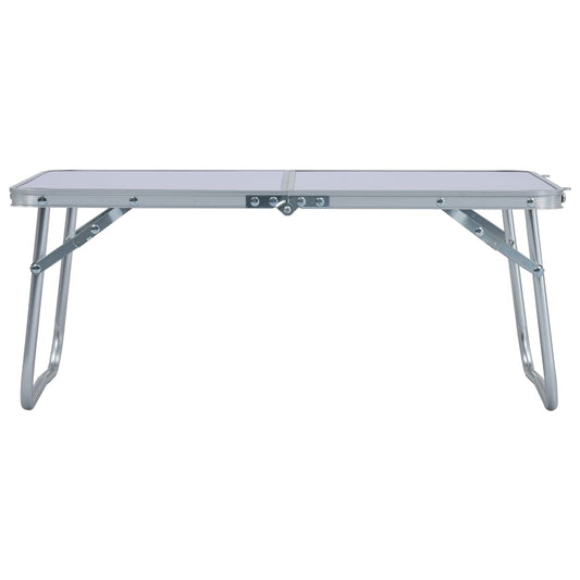 Campingtafel inklapbaar 60x40 cm aluminium wit