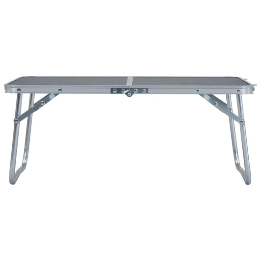 Campingtafel inklapbaar 60x40 cm aluminium grijs