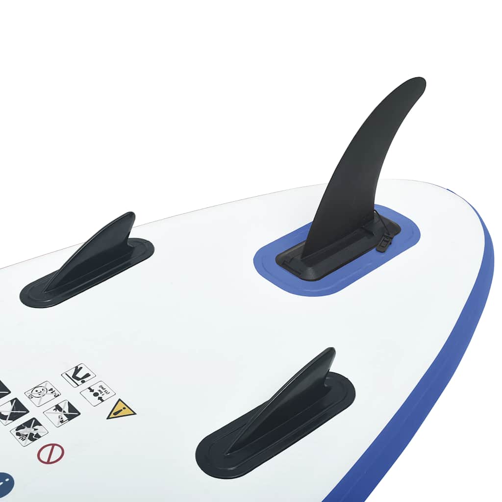Opblaasbaar Stand Up Paddleboardset: blauw en wit