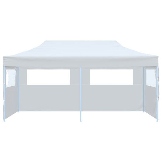 Partytent Pop-Up Met Zijwanden 3X6 M Staal Wit