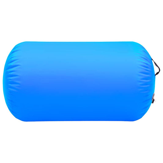 Gymnastiekrol met pomp opblaasbaar 100x60 cm PVC blauw