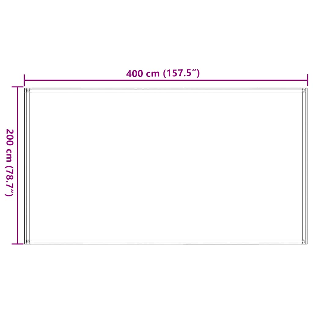 Tenttapijt 200x400 cm beige