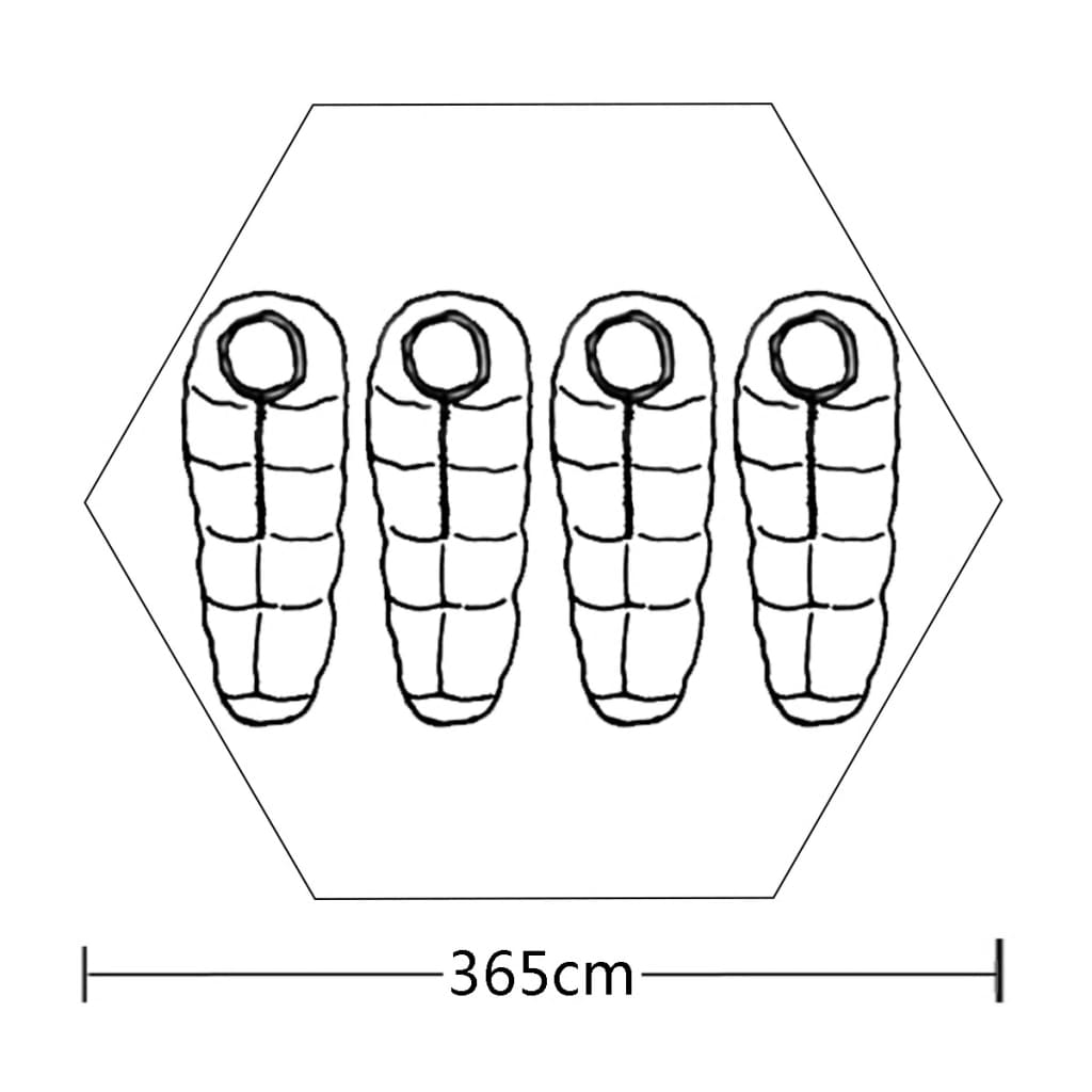 Tent 4-Persoons Meerkleurig Multikleur
