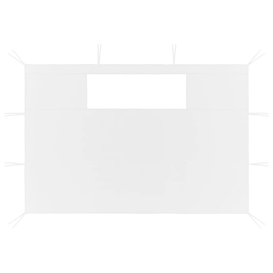 Prieelzijwanden met ramen 2 st wit