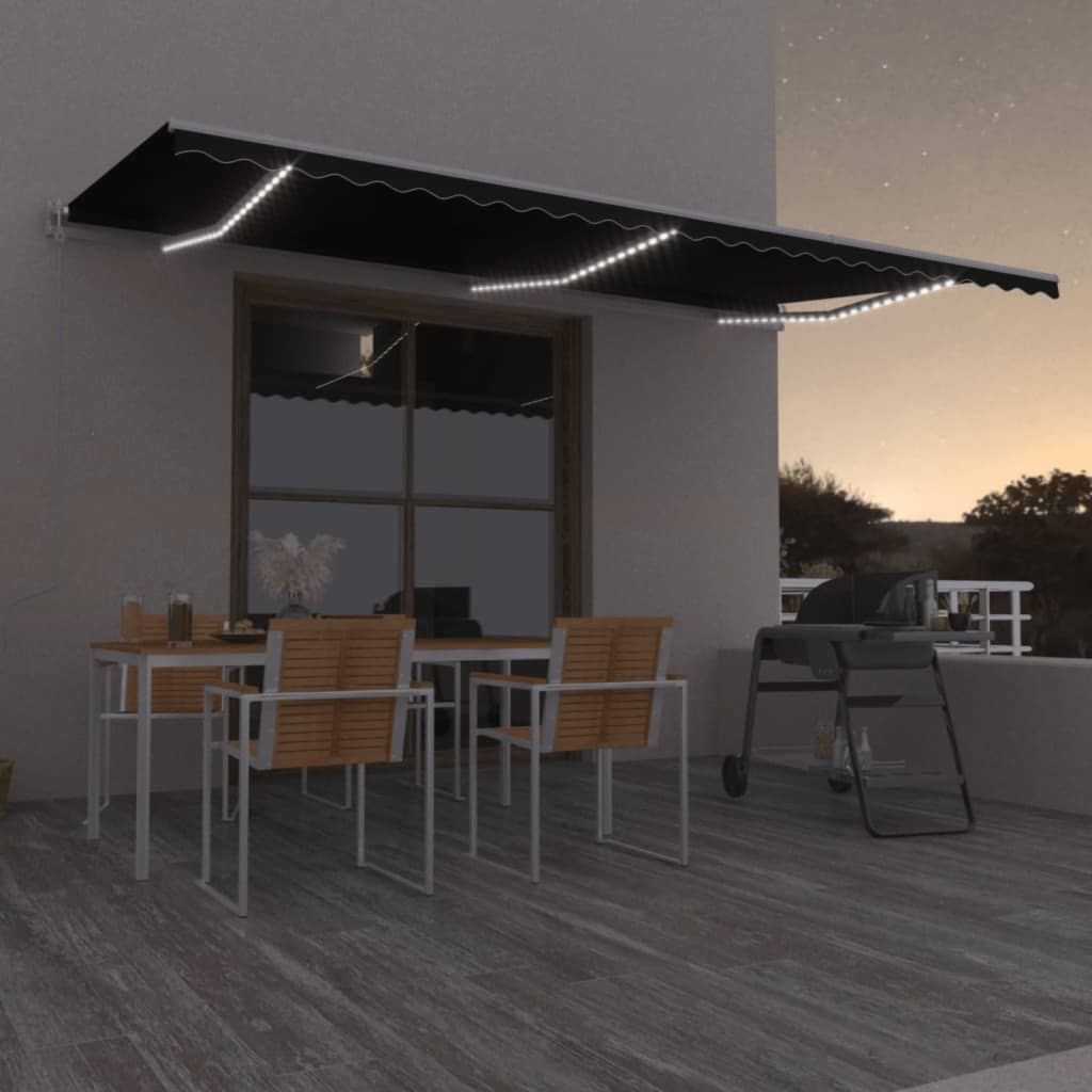 Luifel Automatisch Met Led En Windsensor Antraciet