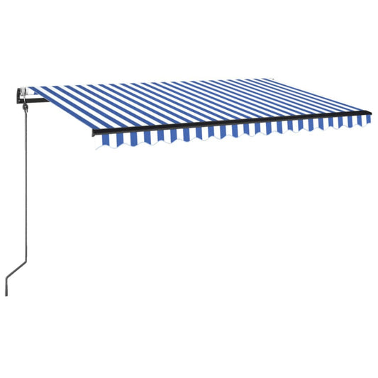 Luifel Automatisch Uittrekbaar Blauw En Wit