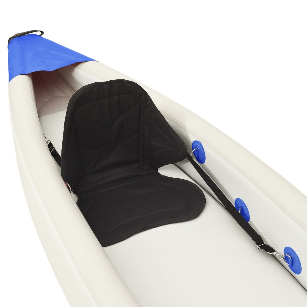 Kajak opblaasbaar 375x72x31 cm polyester blauw