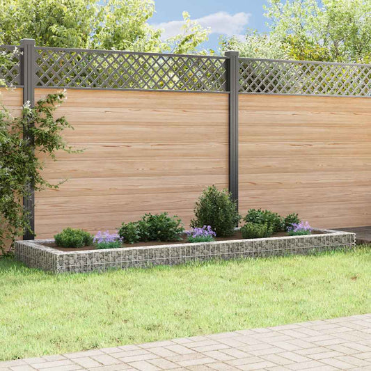 Gabion plantenbak verhoogd 300x100x20 cm gegalvaniseerd staal