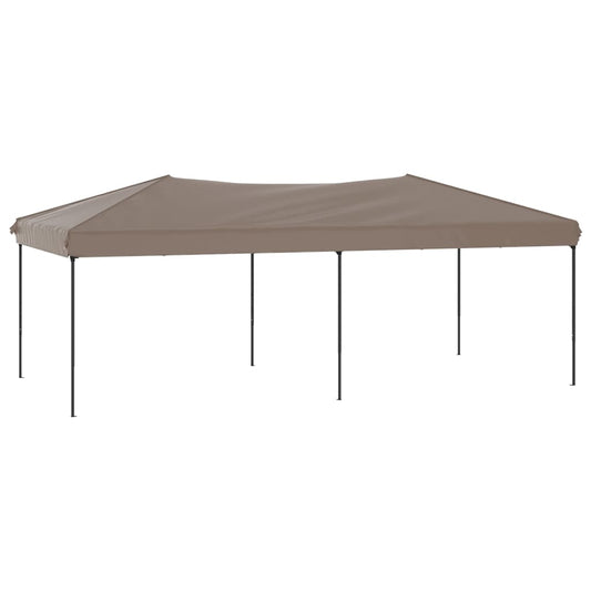Partytent inklapbaar 3x6 m taupe