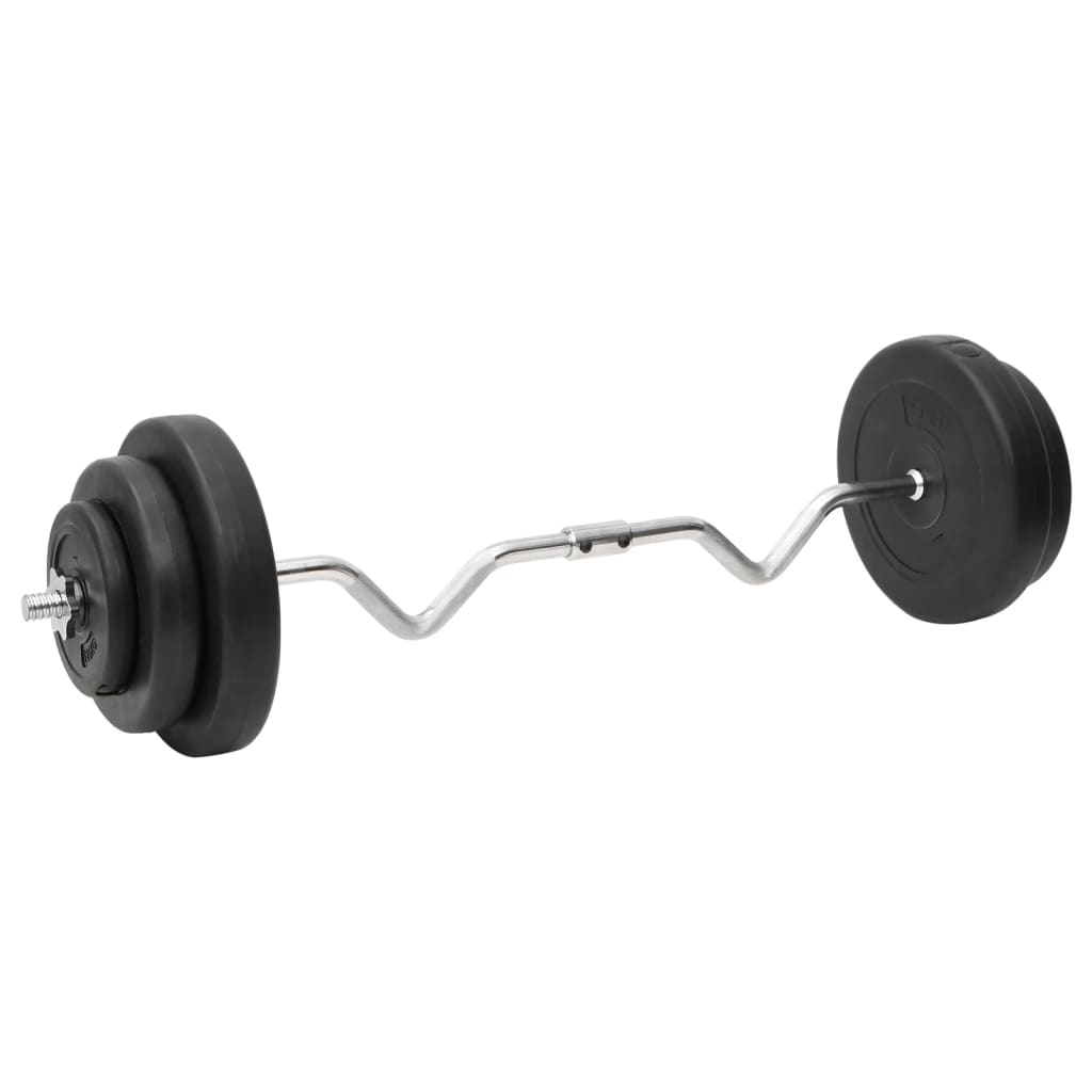 Halterset met gewichten curl 60 kg