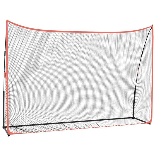 Golftrainingsnet 305X91X213 Cm Polyester Zwart En Rood