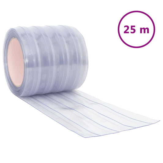 Deurgordijn 200x1,6 mm 25 m PVC transparant