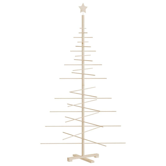 Kerstdecoratie kerstboom 180 cm massief grenenhout