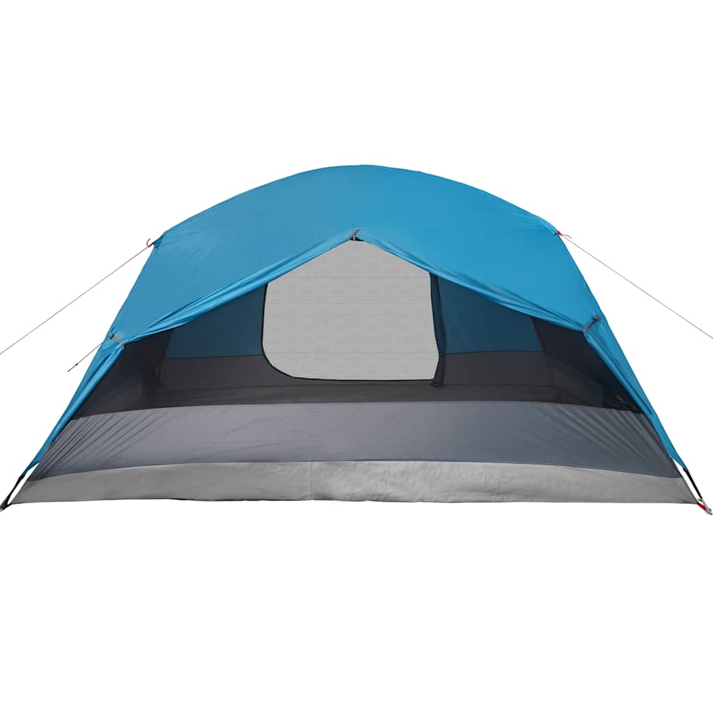 Tent met luifel 4-persoons waterdicht blauw