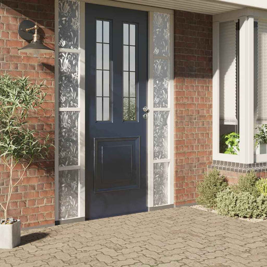 Raamfolie Bloemenpatroon Mat 90X500 Cm Pvc Berijpte Bloem