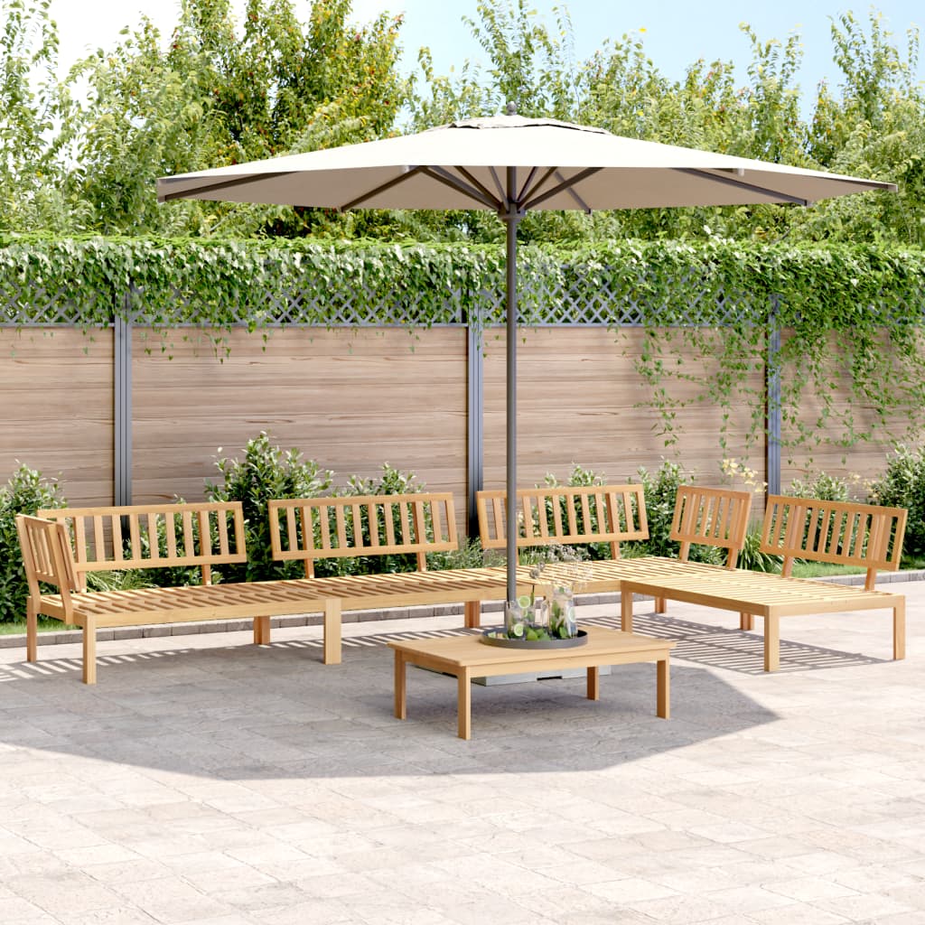 5-Delige Loungeset Pallet Massief Acaciahout