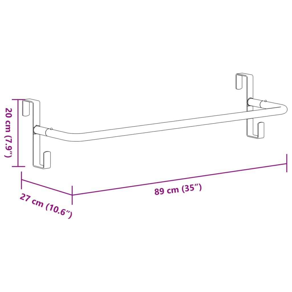 Zadeldekrek ijzer zwart