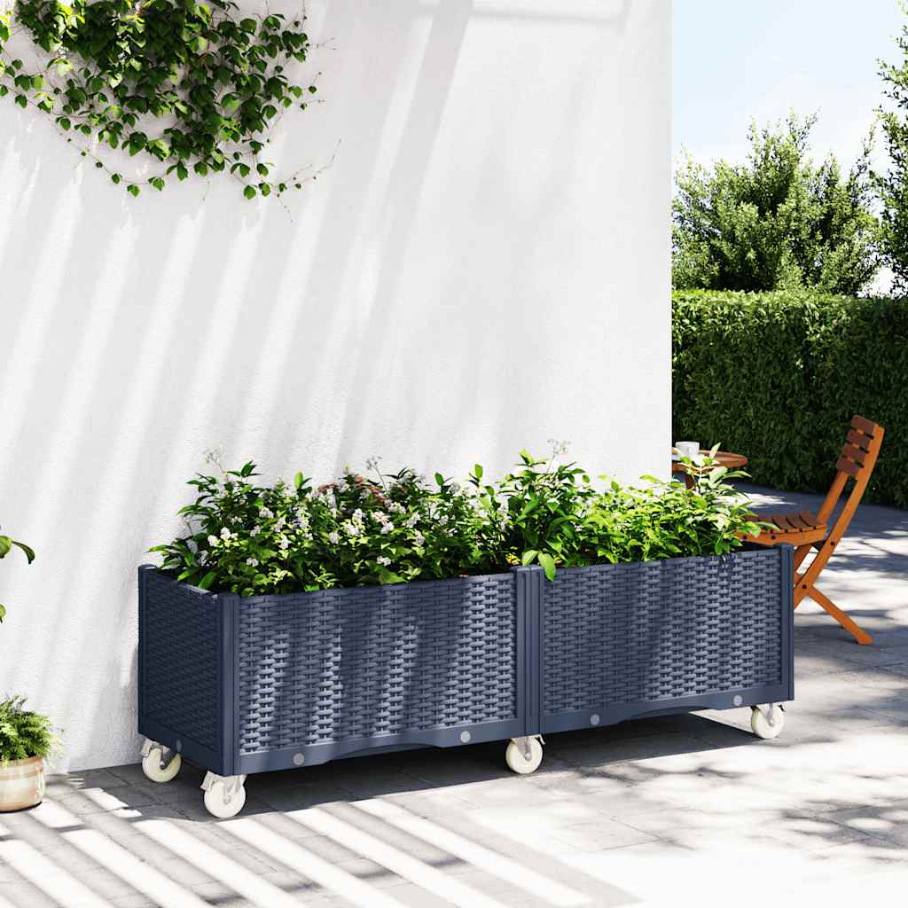 Plantenbak Met Wielen Polypropeen
