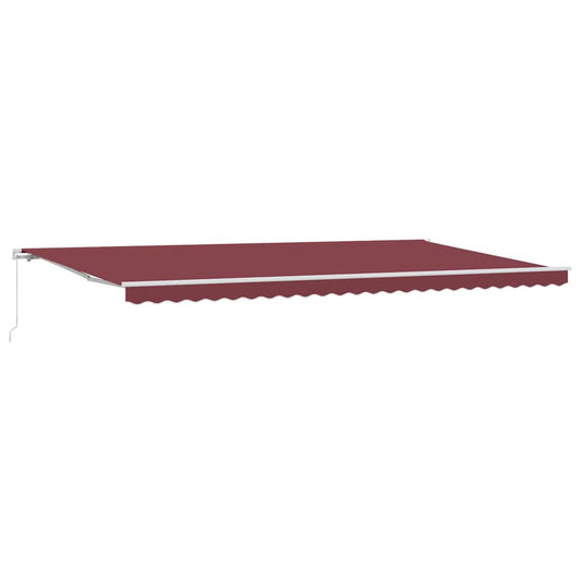 Luifel Handmatig Uittrekbaar 500X300 Cm Bordeauxrood