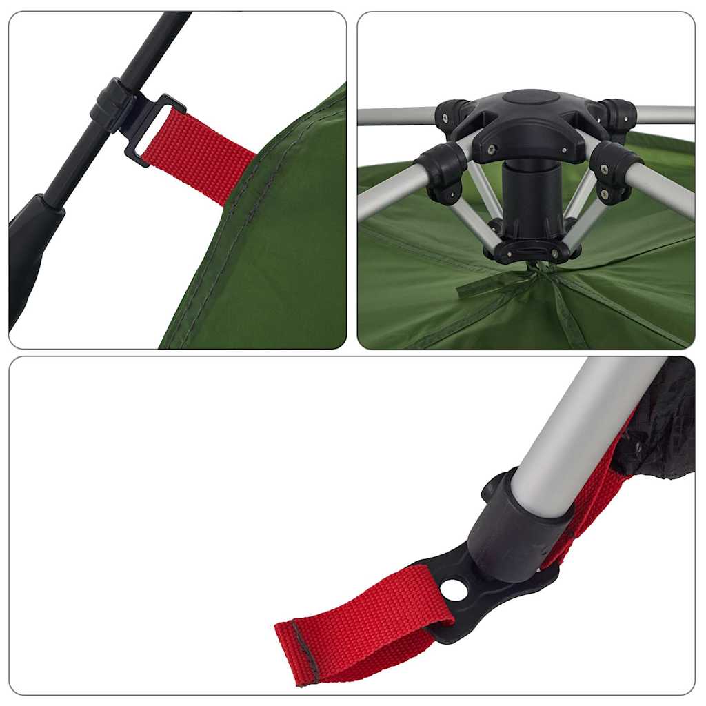 Koepeltent 10-persoons snelontgrendeling groen