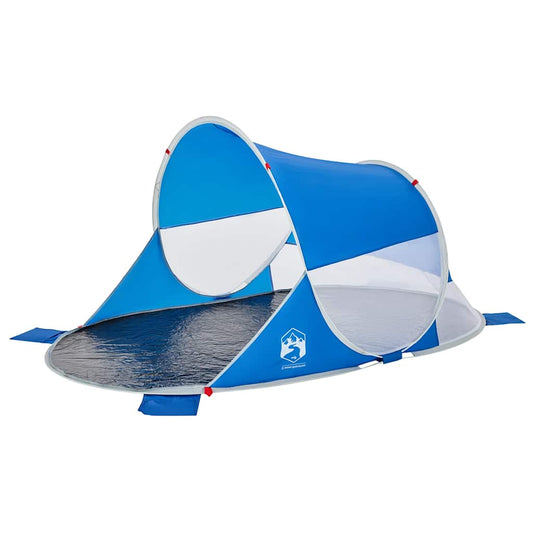 Strandtent pop-up waterdicht azuurblauw