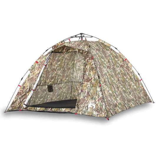 Tent 4-persoons snelontgrendeling camouflage