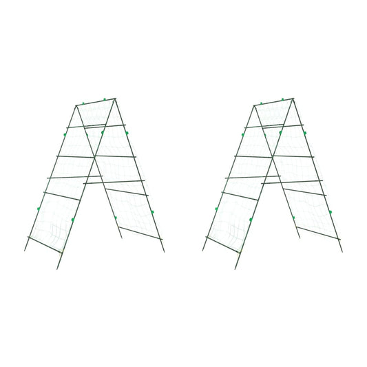 Plantenklimrekken 2 st A-frame staal