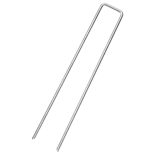 Grondharingen 25 st U-vormig 20x3,5 cm gegalvaniseerd staal