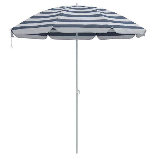 Strandparasol Blauw en Wit 206 x 206 x 212 cm