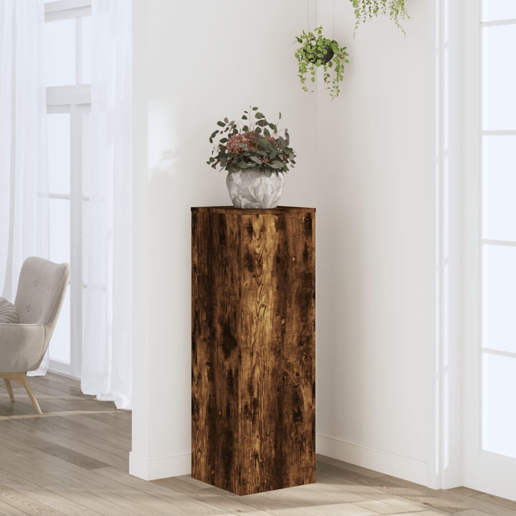 Plantenstandaard 33X33X100 Cm Bewerkt Hout Artisanaal