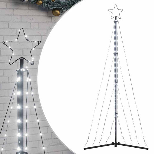 LED-kerstboom 339 LEDs koud wit 182 cm