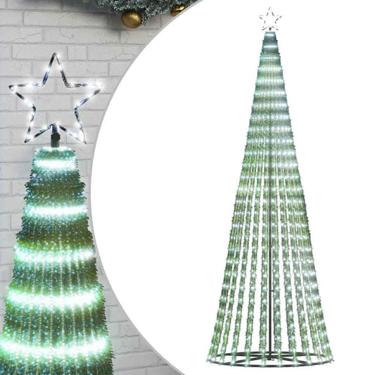 LED-kerstboom 475 LEDs koud wit 247 cm