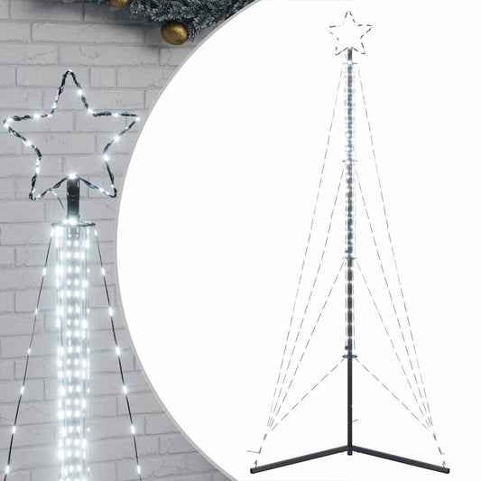 LED-kerstboom 483 LEDs koud wit 240 cm