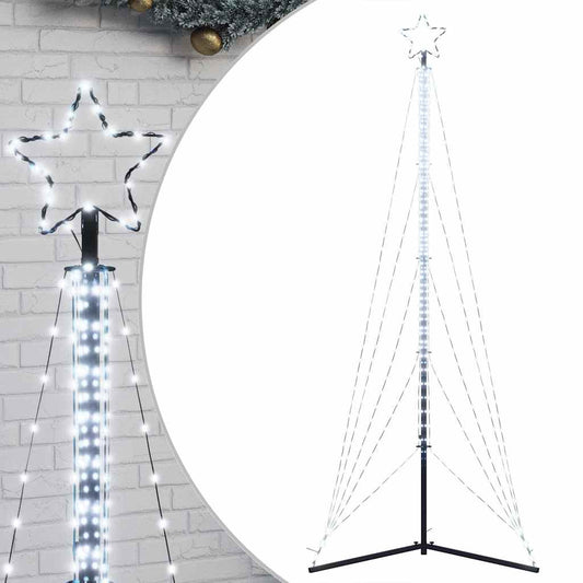 LED-kerstboom 525 LEDs koud wit 302 cm
