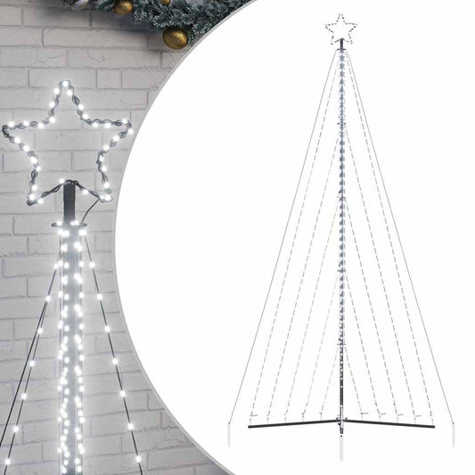 LED-kerstboom 570 LEDs koud wit 399 cm