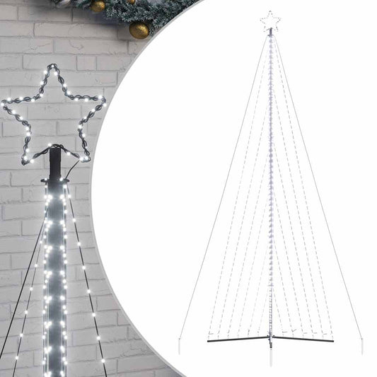 LED-kerstboom 789 LEDs koud wit 476 cm