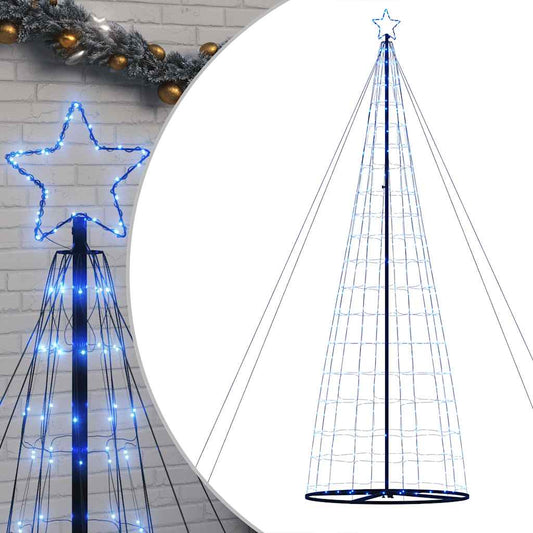 LED-kerstboom 1534 LEDs 503 cm blauw