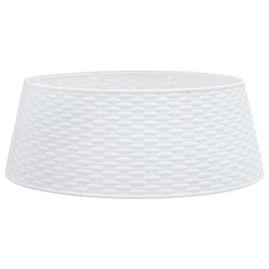 Kerstboomrok Ø65x23 cm kunststof wit