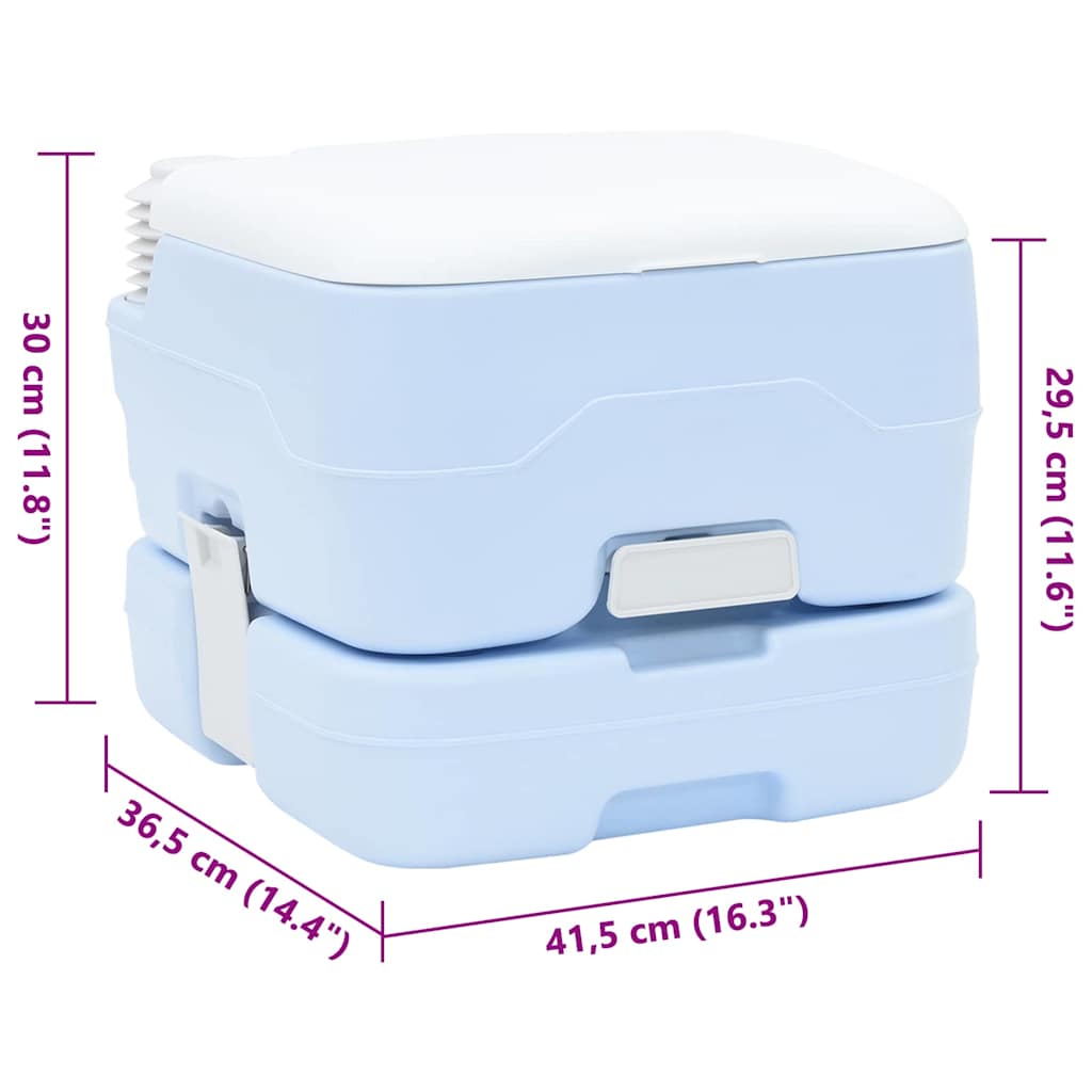 Camping Toilet En Wit Polyetheen