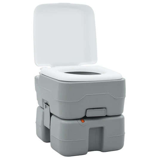 Camping Toilet Grijs en Wit 41,5 x 36,5 x 37,5 cm Polyetheen