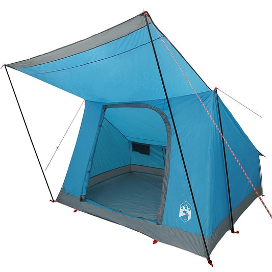 Camping Tent met dak met opslag Blauw 223 x 163 x 130 cm taft