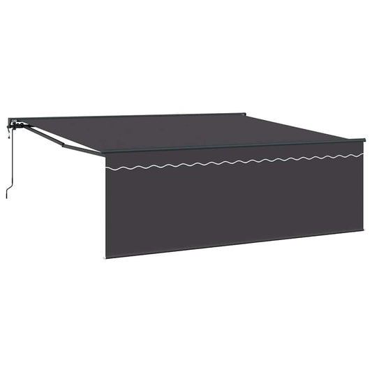Inklapbaar Zonnescherm Antraciet 400 × 300 Cm Anthraciet (Anthraciet Frame)