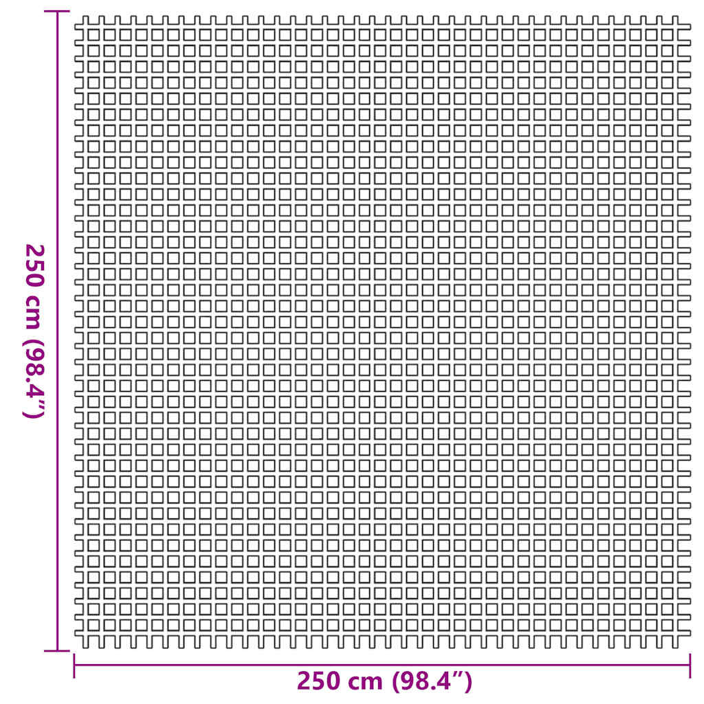 Tenttapijt Antraciet 250 x 250 cm Polyester