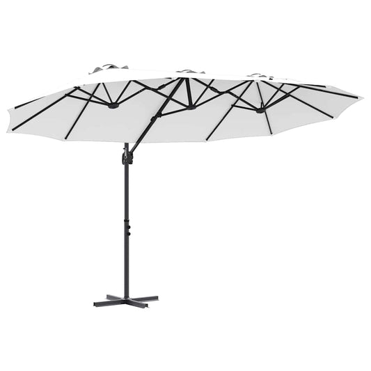 Parasol 372 X 198 X 243 Cm Polyester En Aluminium