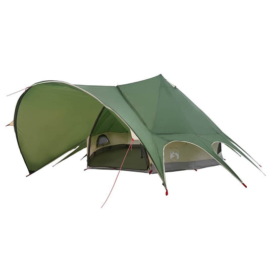 Teepee Tent met dak Groen en Grijs 600 x 600 x 347 cm