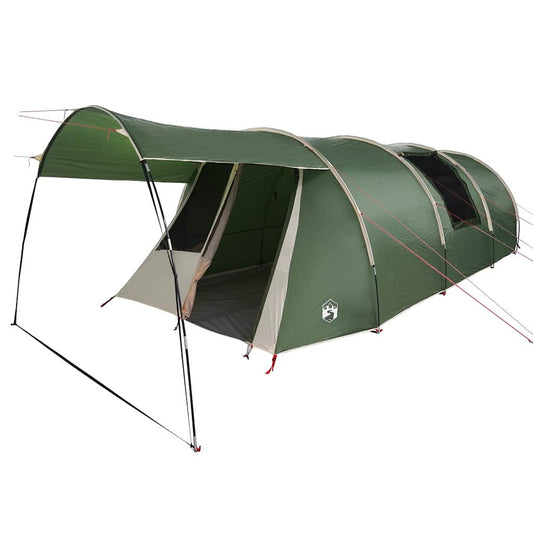 Tunneltent met dak met opslag Groen en Wit 740 x 370 x 220 cm